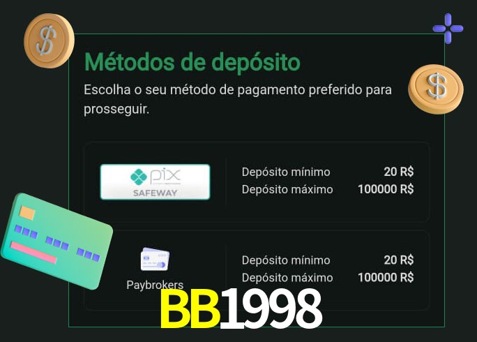 O cassino BB1998bet oferece uma grande variedade de métodos de pagamento